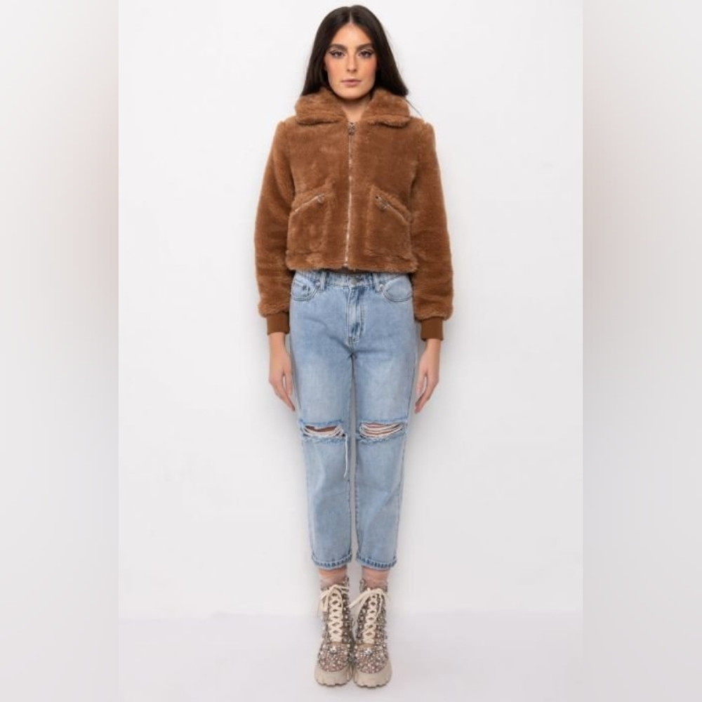 NWT Boxum Teddy Bomber, Brown, L